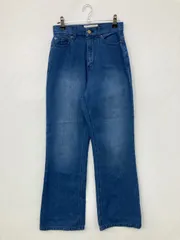 Chaco closet チャコクローゼット デニムパンツ M ブルー フルレングス 無地 ワイド・ルーズ フレア・ブーツカット ハイウエスト ヴィンテージ レディースのサムネイル