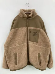 Mark Gonzales マークゴンザレス ブルゾン L ブラウン ナイロン ボア 無地 ミドル丈 フードなし ジップアップ メンズ レディースのサムネイル