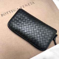 ◇美品◇ボッテガヴェネタ　長財布　ラウンドジップ　ブラック　ナッパレザー ◇美品◇ボッテガヴェネタ 長財布 ラウンドジップ ブラック ナッパ