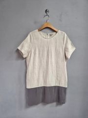 新品 Vin Ample オリエンタル刺繍ティアードブラウス インド綿