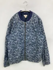 J.CREW ジェイクルー ブルゾン M ブルー コットン ストレッチ 花柄・ボタニカル柄 その他総柄 ショート丈 フードなし ジップアップ レディースのサムネイル