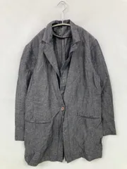 Calvin Klein カルバンクライン テーラードジャケット 4 グレー リネン・麻 無地 ミドル丈 フードなし シングル レディースのサムネイル