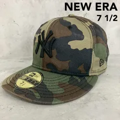 New Era ニューエラ 59FIFTY ニューヨーク ヤンキース NY キャップ 迷彩柄 カモフラ 刺繍ロゴ 帽子 サイズ 7 1/2 59.6cm MLB ベースボールキャップ 定番 人気 メンズ ストリート スポーツ カジュアル おしゃれ ★ ■■
