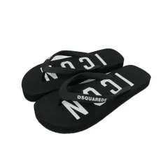 ディースクエアード DSQUARED2 22SS BE ICON FLIP FLOPS ビーチサンダル 35 黒 ブラック S83FF0001のサムネイル