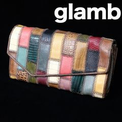 埴*也様 glamb マルチカラー レザー長財布 glambレザー長財布 マルチカラー - メルカリ