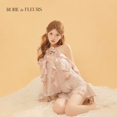 ローブドフルールセットアップ バルーンスカートフレアミニドレス