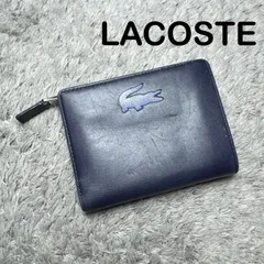 LACOSTE ラコステ 二つ折り財布 レザー ブルーのサムネイル