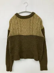CHILD WOMAN チャイルドウーマン ニット/セーター F ブラウン ウール・ニット ナイロン 無地 ショート丈 長袖 クルーネック(丸首) レディースのサムネイル