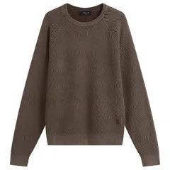 ダイム メンズ アウター ニット・セーター Dime Wave Knit Sweater Brown ブラウンのサムネイル