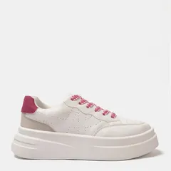 カッパ レディース シューズ スニーカー Kappa Ari Trainers WhiteRose Red ホワイトのサムネイル