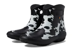 ボグス レディース シューズ ブーツ・レインブーツ アンクル Bogs Patch Ankle Cow BlackWhite ホワイトのサムネイル