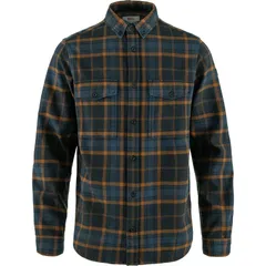 フェールラーベン メンズ トップス シャツ Fjallraven Ovik Twill Shirt Mens Dark NavyChestnut ネイビーのサムネイル