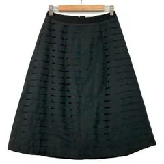 LANVIN en Bleu(ランバンオンブルー) スカート サイズ38 M レディース美品  黒 ボーダーのサムネイル