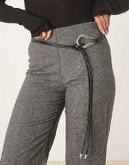エイソス レディース アクセサリー ベルト ASOS DESIGN waist and hip loop through belt with antiqued silvertone hardwareのサムネイル