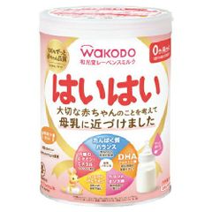 和光堂 はいはい 粉ミルク 缶 ＆ 明治 ほほえみ らくらくキューブ10袋