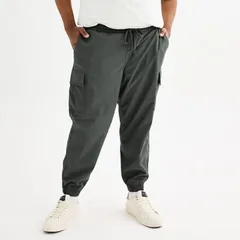 ソノマ メンズ ボトムス カジュアルパンツ トール Big Tall Sonoma Goods For Life PullOn Cargo Jogger Pants Dark Gray グレーのサムネイル