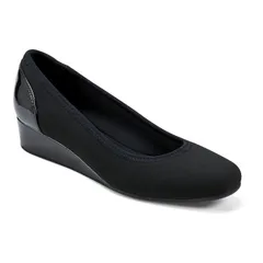 イージースピリット レディース シューズ パンプス Easy Spirit Gwenyth Womens Wedge Pumps Black ブラックのサムネイル