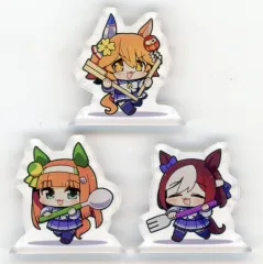 【中古】アクリルスタンド・アクリルパネル 【ウマ娘 プリティーダービー】みにみにアクスタ3種セット(まりまりも) C104/まりもらんど