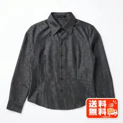J&R ジェイアンドアール 長袖シャツ ブラウス ブラック Mサイズ 伊太利屋風のサムネイル