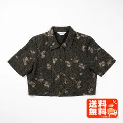 Emchariot エンチャリオット 花柄 ブラウス 半袖 ブラックのサムネイル