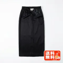 CELINE セリーヌ ブラック サテン ロングスカート リボン スリット LEPSIM風のサムネイル