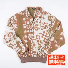 LANGUEDOC ラングドック 幾何学模様 総柄シャツ 48 レトロ SENSO UNICO風のサムネイル