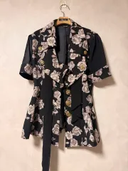 半袖 花 ジャケットのサムネイル