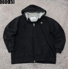 00s BCCLOTHING総ボア裏地フルジップパーカーフーディブラックXXL 