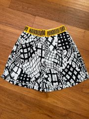 美品 キムタク着用モデル マークアンドロナ ハーフパンツ ロゴ シア