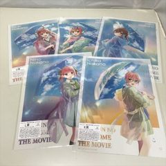 X3294 ◆ 오등분의 신부 after the rain A3 사이즈 클리어 포스터 5종 세트