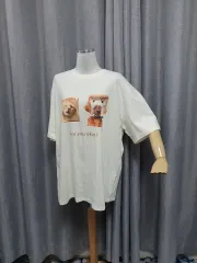 LYNN 犬 猫 キャラクター プリンティング 半袖 Tシャツのサムネイル