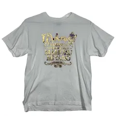 GOLD レタリング プリンティング グラフィック ヴィンテージ カジュアル Tシャツ M コットン 100%のサムネイル