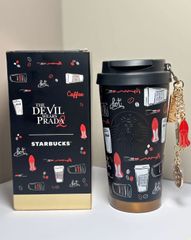 スターバックス タンブラー プラダを着た悪魔2 コラボ 黒 ブラック プラダを着た悪魔2 スタバコラボ黒ブラックタンブラースターバックス