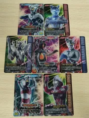 aca604 ウルトラマン カード まとめ ウルトラマンスーパーファイター ウルトラマンゼロ ウルティメイトゼロ ダークルギエル ウルトラマンネクサス ジュニス ダークザギ ウルトラマンゼロ シャイニングウルトラマンゼロ 7枚