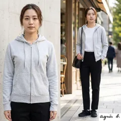 agnes b. アニエスベー【イ】長袖パーカー グレー 冷房対策 冷え症対策のサムネイル