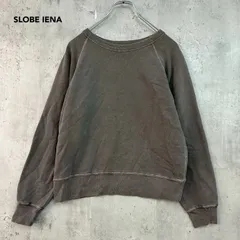 SLOBE IENA スローブイエナ サイズなし モカ系 スウェット トレーナー プルオーバー ラグラン スリーブ ワイド ネック クルーネック 丸首 リブ 切替 コットン 綿 100% 厚手 無地 ベイクルーズ カジュアル トップス ★ ◇■のサムネイル
