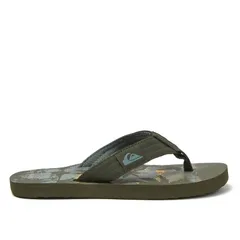 クイックシルバー レディース シューズ サンダル Quiksilver Kids Foundation Sport Slide Green Teal Orange ティールのサムネイル