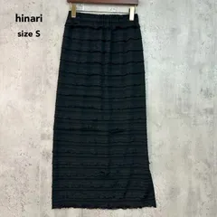 hinari ヒナリ サイズ S ブラック フリル スカート タイト マキシ ロング ナロー ストレート サイドスリット ウエストゴム メロウ ティアード シアー ボーダー カジュアル きれいめ HNETO0324001 ★ ■◇ ■◆のサムネイル