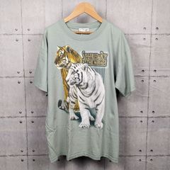 해외 헌 옷 Siegfried & Roy 타이거 프린트 T셔츠 Mirage Las Vegas 그래픽 L사이즈