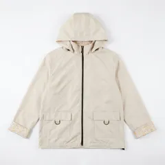 マウンテンパーカー フード付 袖口花柄 ベージュ ジャケット SHIPS風のサムネイル