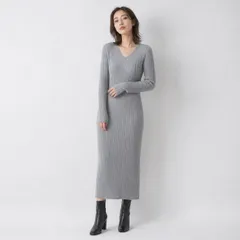 CIAOPANIC チャオパニック リブニットワンピース グレー 長袖 MURUA風のサムネイル