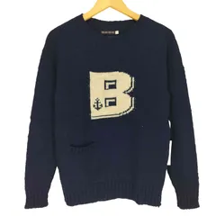 ブルーブルー BLUE BLUE Bロゴ ウールニットセーター メンズ JPN：2 のサムネイル