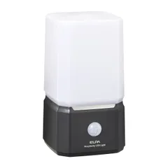 新品 エルパ(ELPA) もてなしライト (スクエア形/電球色・白色/電池式) 人感センサー/ライト/室内 (HLH-2204)のサムネイル
