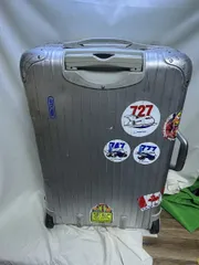 ジャンク★希少青ロゴ★RIMOWA リモワ リモア シルバー スーツケース @y寝のサムネイル