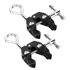 新品 SANLIKE カージョイント カーサイドタープを車ルーフに固定用 設置簡単 コンパクト 頑丈 強力 自在金具 タープ部品 キャンプ用品 タープアクセサリー ランタンハンガーとしても（ブラック 2個入り） (2個入り)のサムネイル