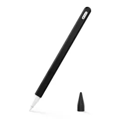 新品 MoKo Apple Pencil ケース 第2世代/Pencil Pro適用 アップルペンシルカバー ペン先保護キャップ付き 吸着充電対応 握りやすい 滑り止め iPencil 2 カバー 落下防止 全面保護 iPad air5 2022 / iPad
