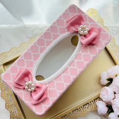 ロココ調❤ 貴婦人柄 ティッシュケース ピンク 可愛い❤ロココ調 貴婦人 ローズ柄 ティッシュケース ピンク 激レア