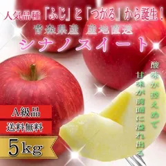 青森県産 ＂ シナノスイート ＂ りんご【ご家庭用 (訳あり) Ａ品5kg】【送料無料】【産地直送】リンゴ 林檎のサムネイル