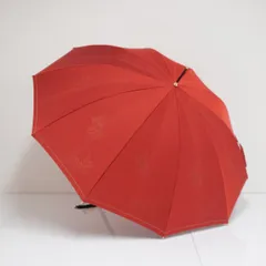 傘 HANAE MORI ハナエモリ USED品 レディース レッド バタフライ 蝶柄 唐草模様 タッセル付き 55cm A3445のサムネイル