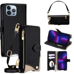 手帳型 ケース 革 レザー for iPhone 13 Pro Max ショルダー スマホケース スマートフォンケース 対応 アイフォン